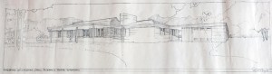 This is Edgar Tafel's perspective drawing of the house.