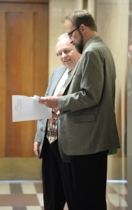 Court hearing for Edgar Tafel's Carl and Marie Albert House, 4945 N. Main Street, Wind Point, Wisconsin, Friday May 8, 2015.  /  (c) Mark Hertzberg