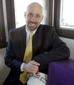 Sean Malone, president and CEO of the Frank Lloyd Wright Foundation, Wednesday March 21, 2012 in the Thomas P. Hardy House in Racine Wis. / (c) Mark Hertzberg