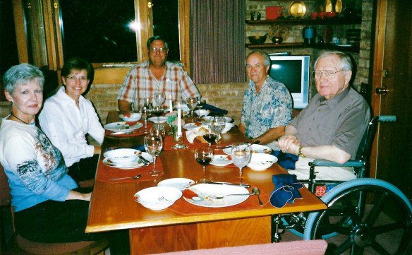 Jerry and Barb Heinzeroth having dinner with Ken Laurent.jpg